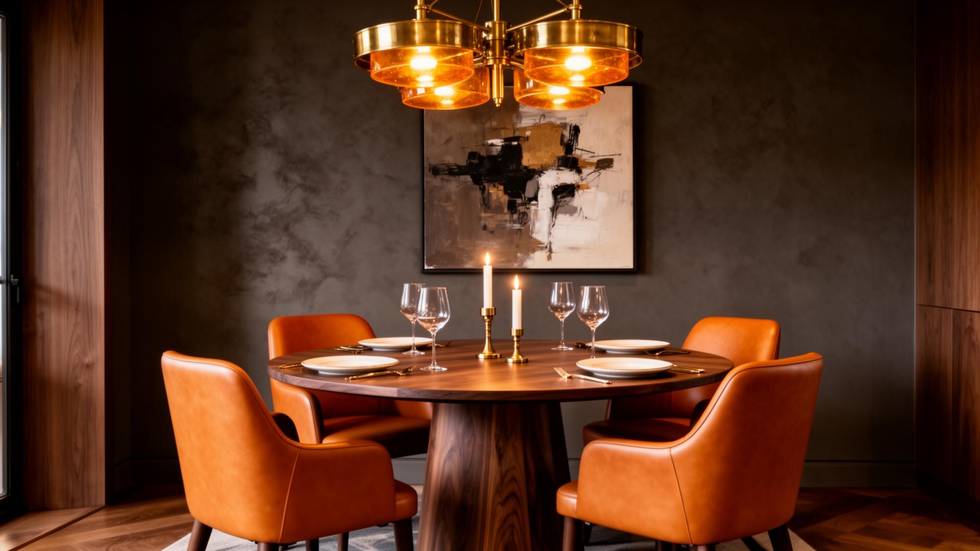 Walnut, candlelight, conversation